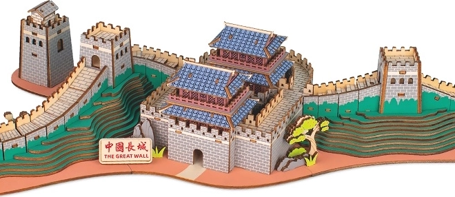 Puzzle 3D din Lemn Marele Zid Chinezesc