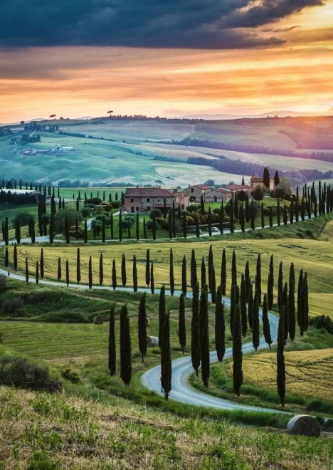 Puzzle RAVENSBURGER Val d'Orcia, Toscana – 1000 piese