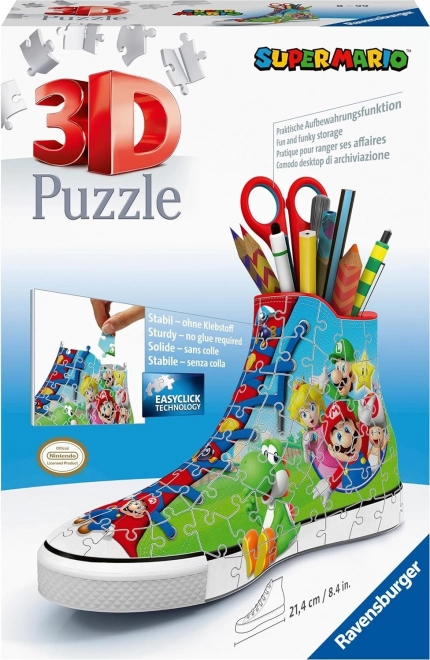 Puzzle 3D Tramă Super Mario 108 Elemente