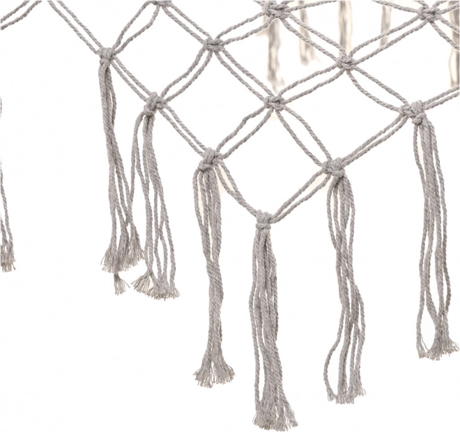 Hamac de grădină Boho cu franjuri gri 200 cm