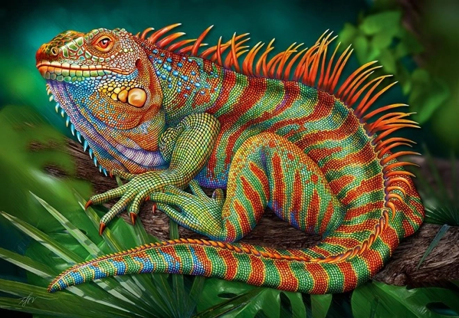 Puzzle incredibilul iguana 500 piese Cherry Pazzi