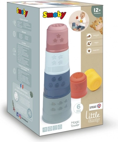 turn de stivuire LITTLE SMOBY – piramidă magică pentru copii