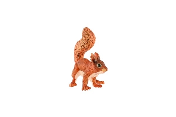 Veveriță roșcată din plastic 9cm în săculeț