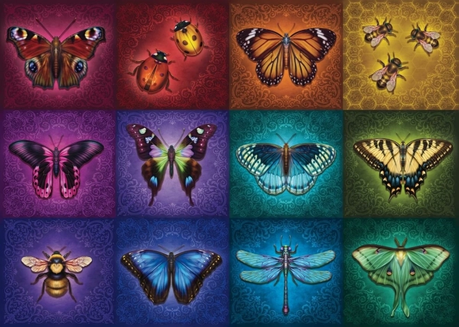 Puzzel Ravensburger Insecte Înaripate Frumoase 1000 Piese