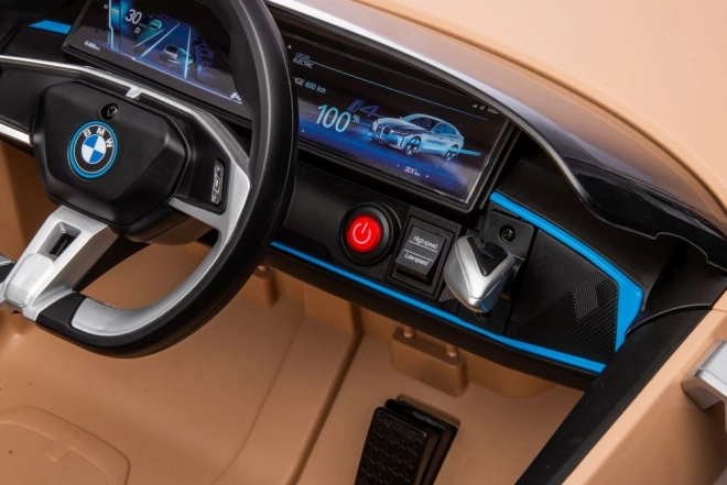 Mașină cu acumulator BMW I4 auriu 4x4