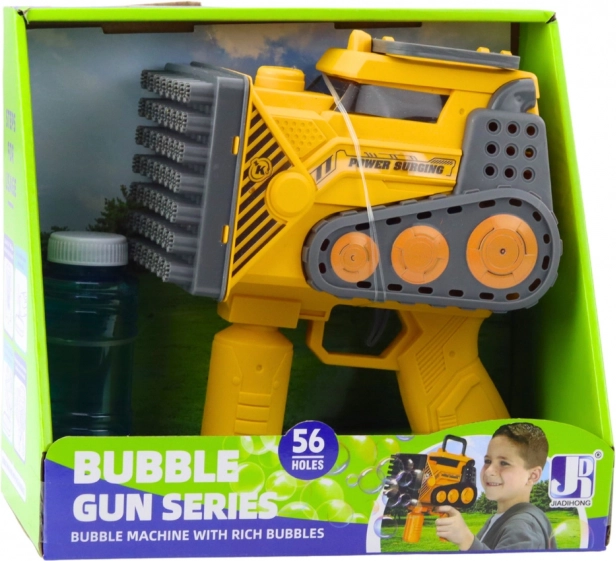 Pistolă de construit cu 56 de orificii pentru bule galbenă