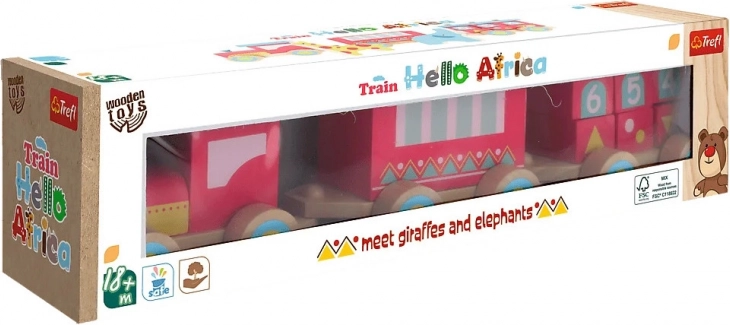 Trenuleț din lemn Africa Trefl