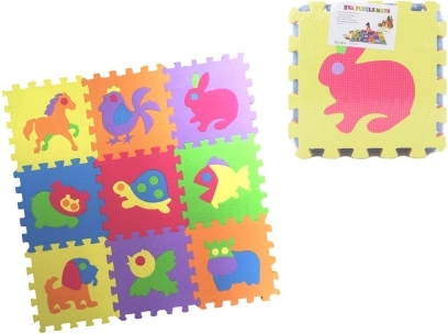 Puzzle din spumă cu animăluțe – 9 piese