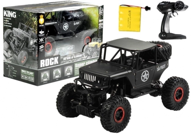 Mașină cu telecomandă Jeep R/C 1:18 negru