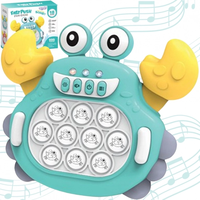 Joc antistres electronic POP IT crabul verde