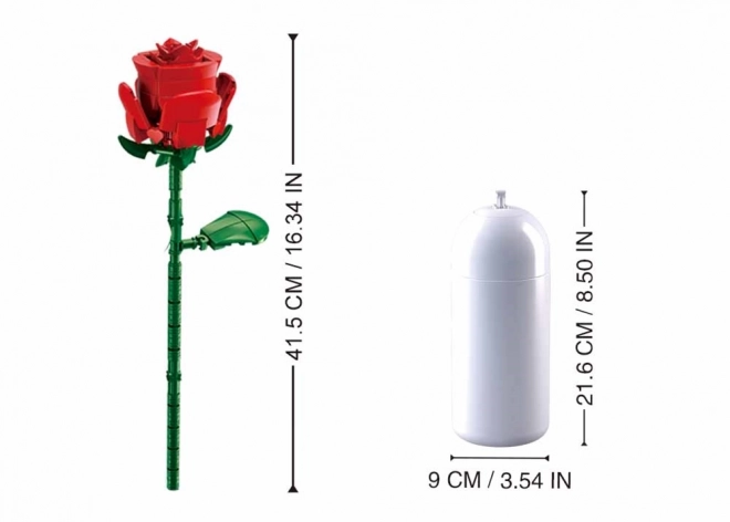 Floare roșie Sluban în vază