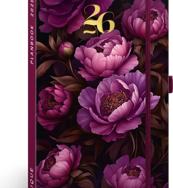 Notique agenda și caiet Flori violet 2026