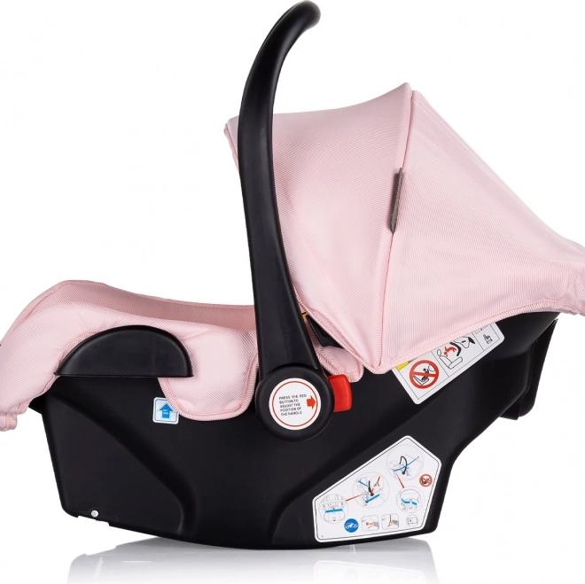 Scaun auto pentru copii Chipolino Aura i-Size bezea roz