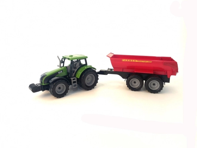 Tractor cu remorcă pe angrenaj cu inerție