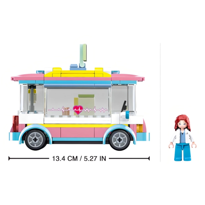 Ambulanță colorată pentru aventuri de salvare