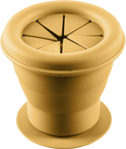 Bol din silicon pentru biscuiți cu ventuză, Mustard Yellow