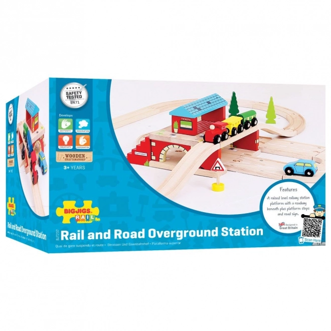 gară supraterană Bigjigs Rail