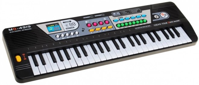 Keyboard pentru copii cu 49 de clape și microfon