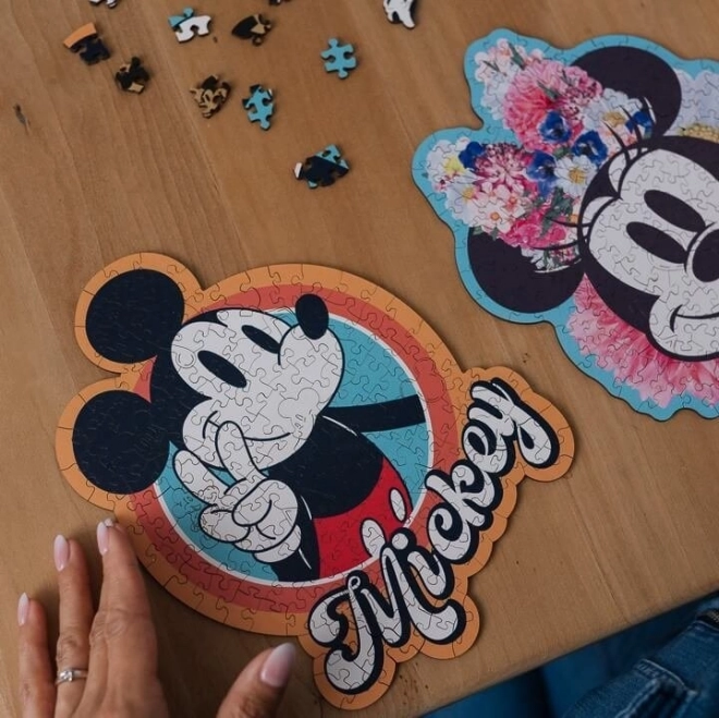 Puzzle de lemn 160 de piese Mickey Mouse