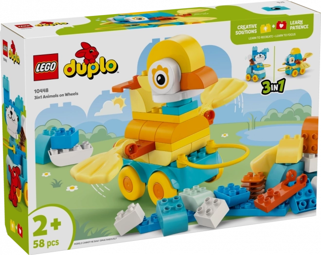 LEGO DUPLO 3 în 1: Animale pe roți