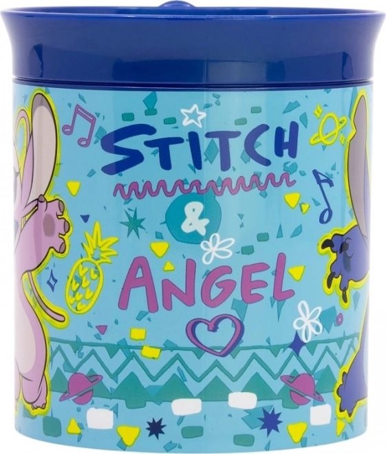 Cănuță din plastic cu motiv Stitch