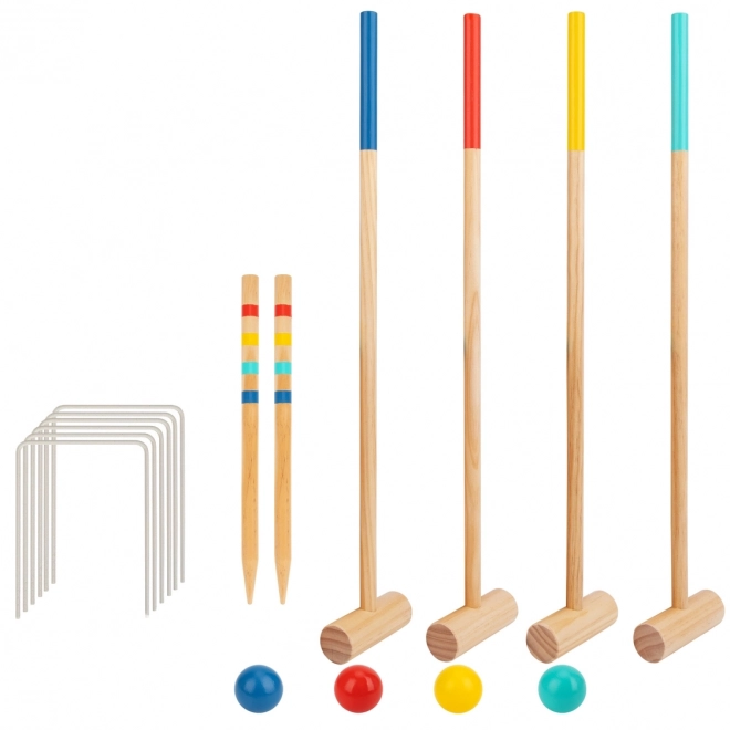 Joc de cricket din lemn pentru 4 persoane de la Tooky Toy