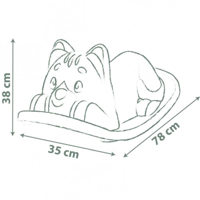 Leagăn ergonomic pisică verde