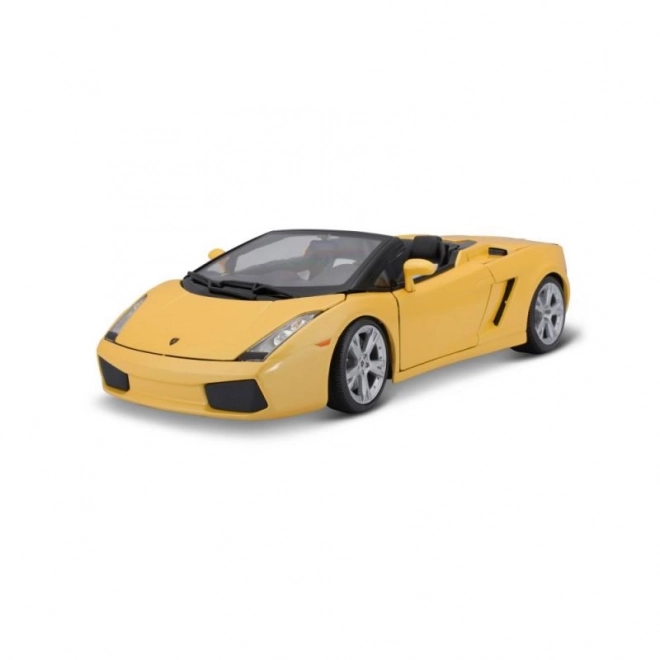 Mașinuță metalică Lamborghini Gallardo Spyder galbenă