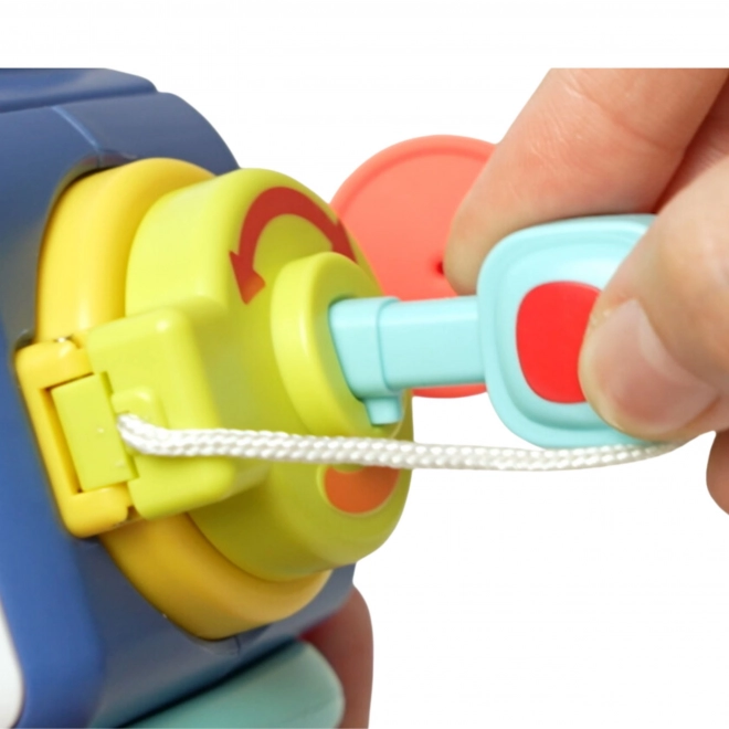 Pingwin WOOPIE educațional Montessori 6-in-1 cu bile senzoriale