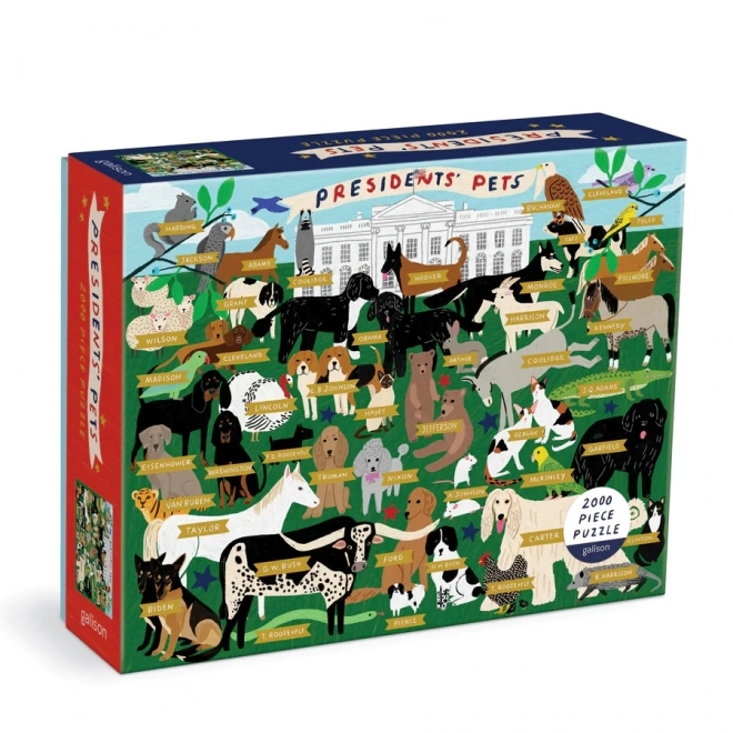 puzzle animalele domestice ale președinților 2000 piese