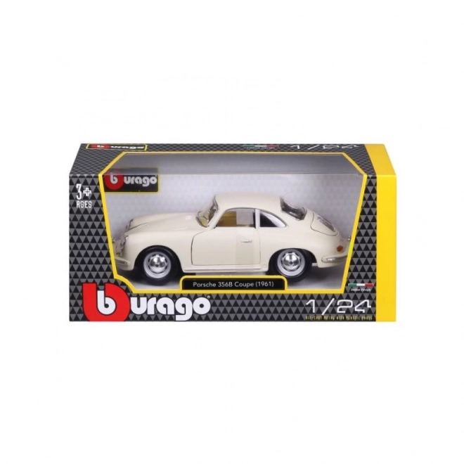 Mașină de colecție Porsche 356B Coupe 1961 Ivory la scară 1:24 de la Bburago