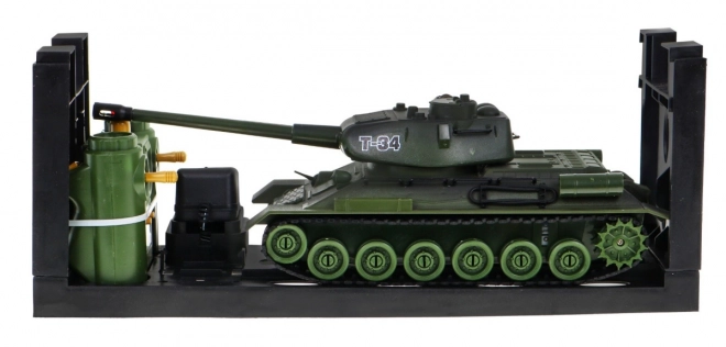 Tancuri cu telecomandă T-34 vs Tiger pentru copii 3+