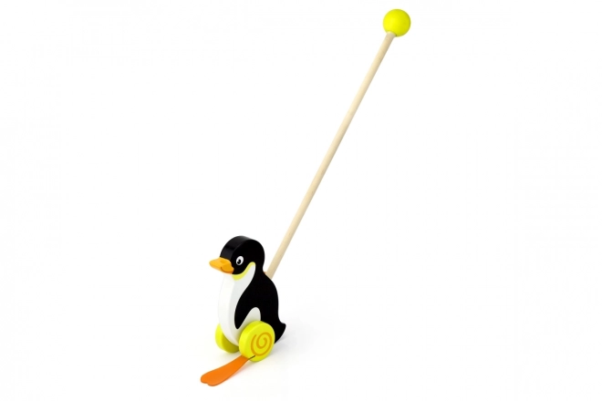 Pinguin împingător din lemn Viga Toys