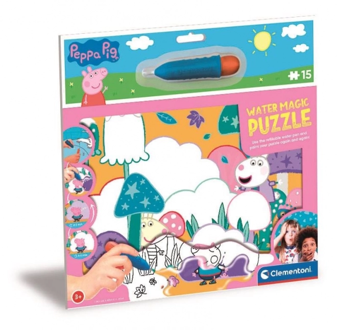 Puzzle cu pictură cu apă Water Magic Peppa Pig