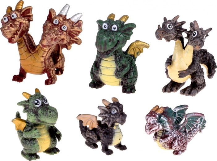 Șase dragonii unici într-un singur set