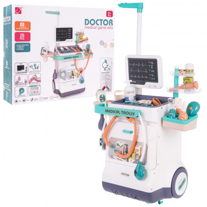 Set interactiv de doctor cu cărucior medical pentru copii 3+