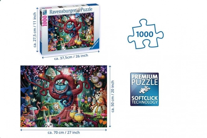 Puzzle Alenka în Țara Minunilor Ravensburger 1000 piese