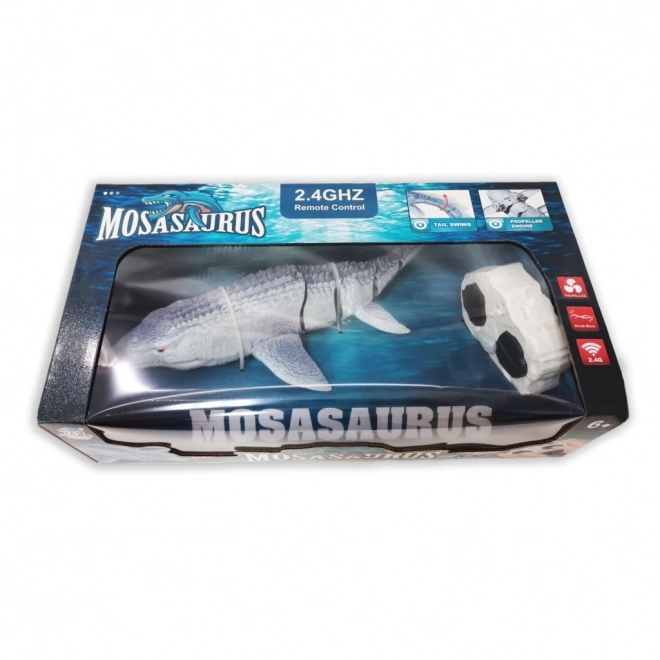 Jucărie cu telecomandă șopârlă amfibie Mosasaurus