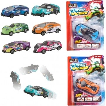 Mașină de Curse Reversibilă Din Plastic 9cm cu Retragere
