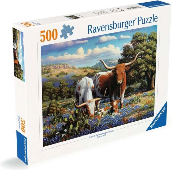 Puzzle Ravensburger viața în pășune 500 piese