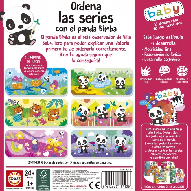 Puzzle Educa Panda Bimba și Prietenii