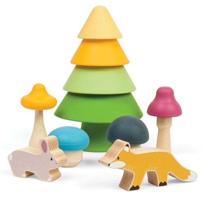 jucării din lemn Bigjigs Toys animale de pădure