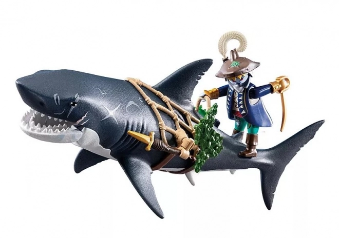 Set figurine pirați cu rechin gigant