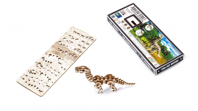 Puzzle din lemn 3D - dinozaur Diplodocus