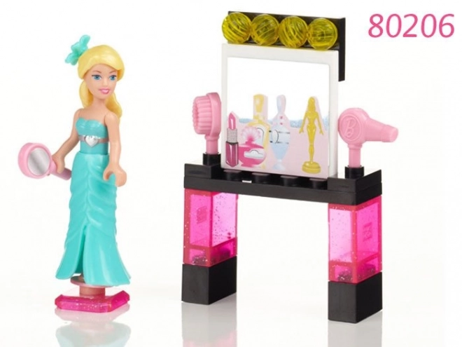 Barbie Mega Bloks păpușă compatibilă cu cărămizi