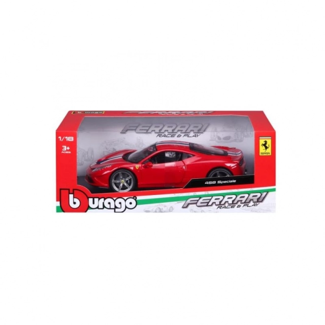 Mașinuță Bburago Ferrari 458 Speciale Roșie