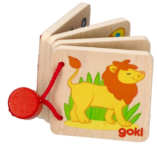 Mini carte din lemn Goki pentru copii