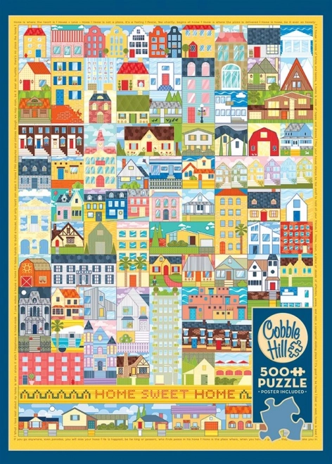 Puzzle Cobble Hill Acasă, dulce acasă 500 de piese