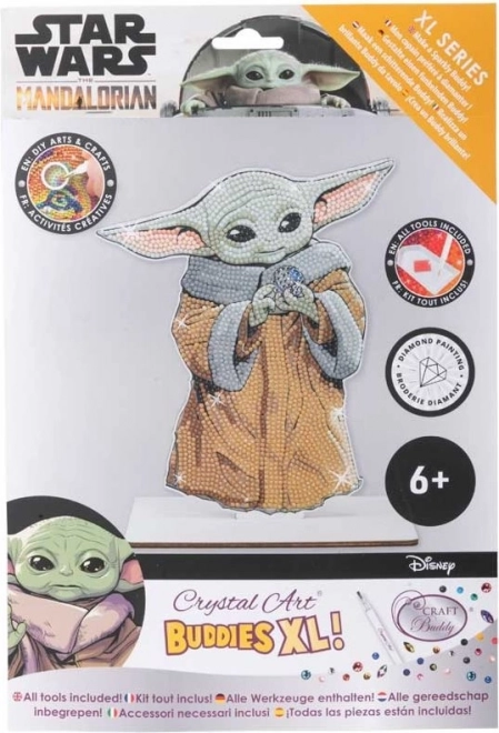 Pictură cu diamante XL Star Wars: Grogu