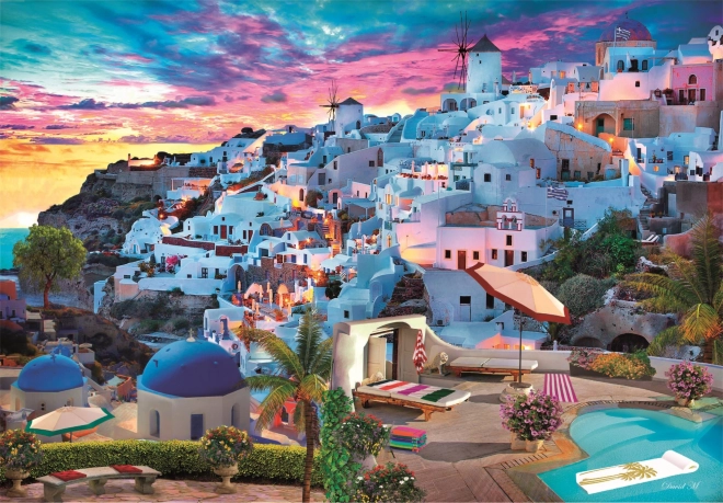 Puzzle cu peisaj din Grecia 500 piese